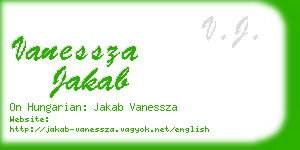 vanessza jakab business card
